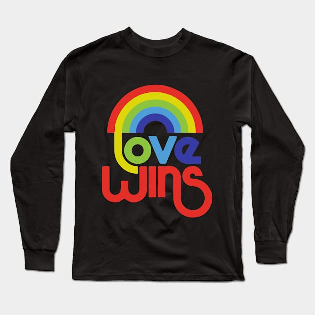 Love Wins Long Sleeve T-Shirt by Jamrock Designs